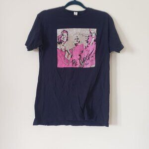 The Chicks 2023 Concert Tour Navy Band Tee Size M Short Sleeve Graphic Music